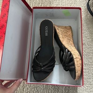Guess cork wedges